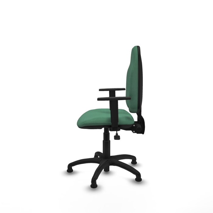 PIQUERAS Y CRESPO Silla de oficina Algarra Verde esmeralda con mecanismo Asincro