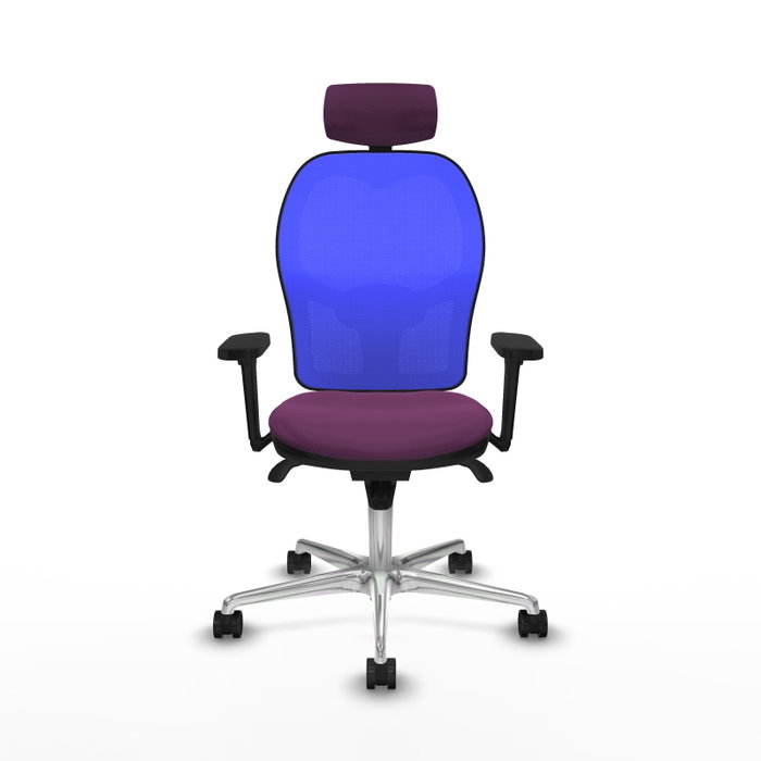 PIQUERAS Y CRESPO Silla de oficina Jorquera con mecanismo Sincro, Morado y Azul PIQUERAS Y CRESPO Silla de oficina Jorquera con mecanismo Sincro, Morado y Azul