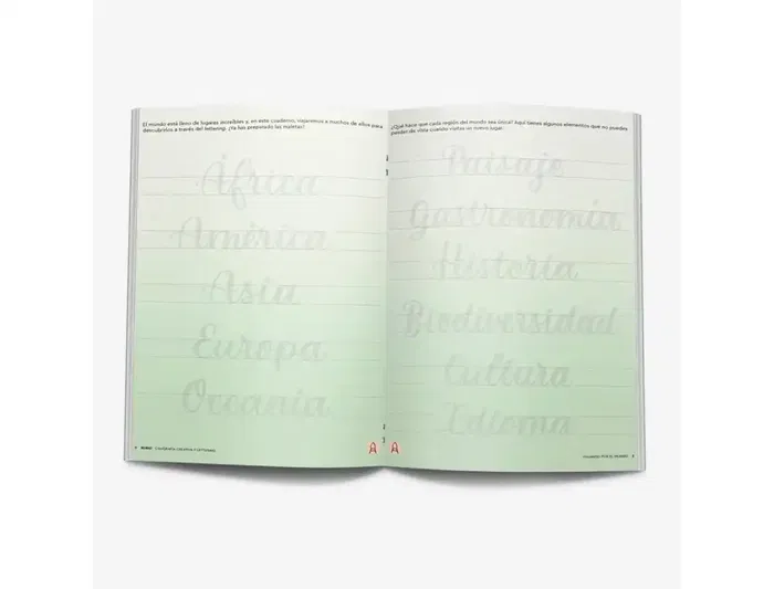 Cuaderno Rubio A4 Caligrafia Creativa Y Lettering Viajando Por El Mundo