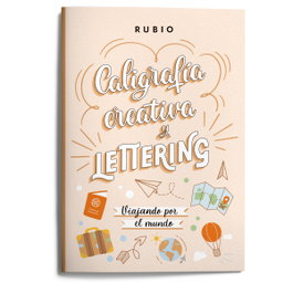 Rubio Cuaderno de Caligrafía Creativa y Lettering Viajando por el Mundo A4