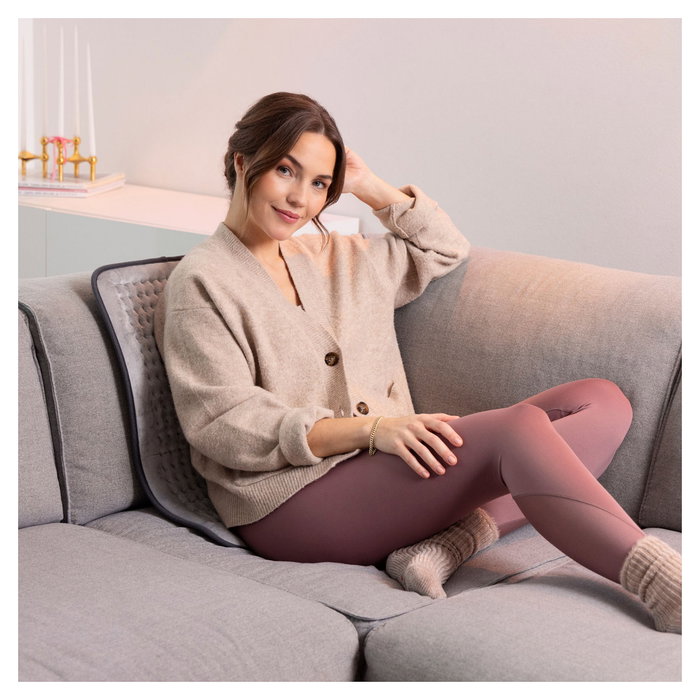 Medisana HP 700 Almohadilla Térmica Eléctrica XXL, Gris - 100 W, Apagado Automático 90 min, Cubierta Lavable 30°C, 600 x 350 mm