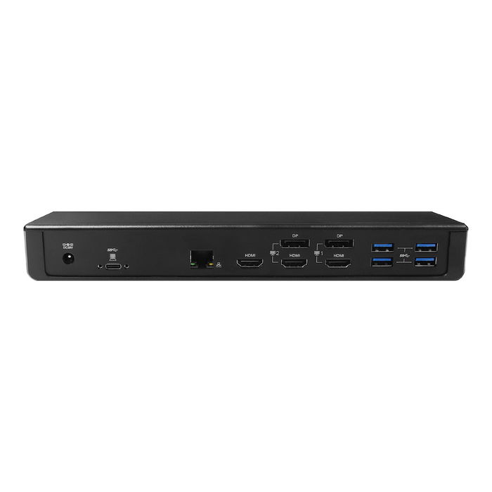 Club3D Muelle de Carga 4K USB-C con 6xUSB3, 2xDP, HDMI, LAN y Audio - Optimizado para Estaciones de Trabajo y Multimonitor