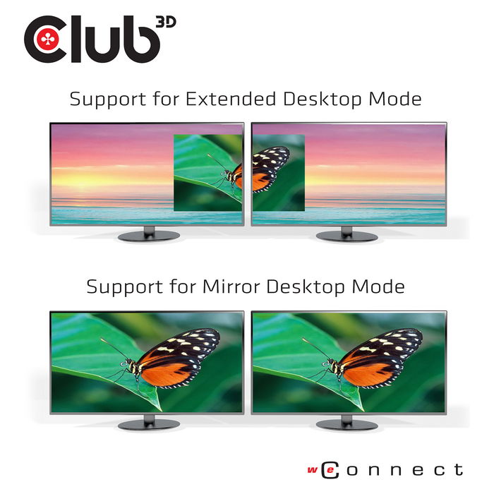 Club3D Muelle de Carga 4K USB-C con 6xUSB3, 2xDP, HDMI, LAN y Audio - Optimizado para Estaciones de Trabajo y Multimonitor