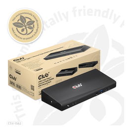 Club3D CSV-1562 Acoplamiento 4K 6xUSB3 2xDP HDMI LAN Audio