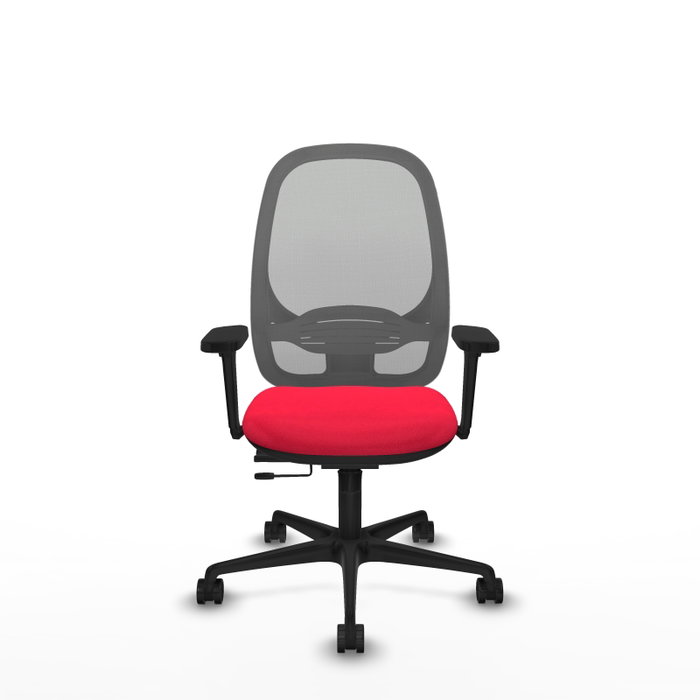 PIQUERAS Y CRESPO Silla de oficina Cilanco con mecanismo Sincro/Traslack, Rojo y Gris PIQUERAS Y CRESPO Silla de oficina Cilanco con mecanismo Sincro/Traslack, Rojo y Gris