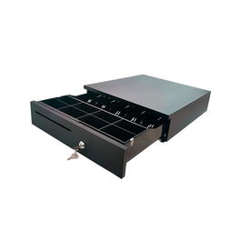 10Pos Cajón Portamonedas CP-405N Manual y Automático Negro con Compartimentos Ajustables y Ranura Frontal