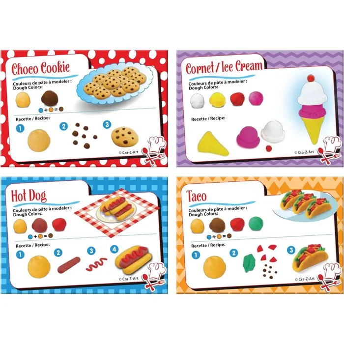 LEXIBOOK LEX3380743110561 Kit de arcilla de modelar suave y moldeable Super Chef