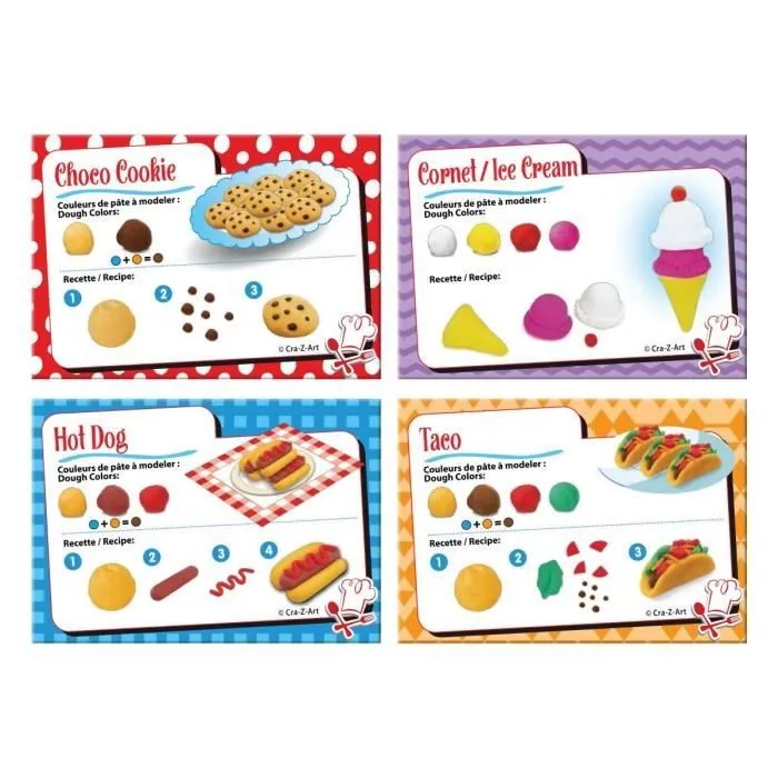 LEXIBOOK LEX3380743110561 Kit de arcilla de modelar suave y moldeable Super Chef