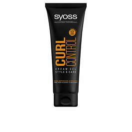 Syoss Curl Control Gel Crema Fijador para Rizos, Fijación 48h, Formula Vegana con Pantenol, Contra el Frizz, 250 ml