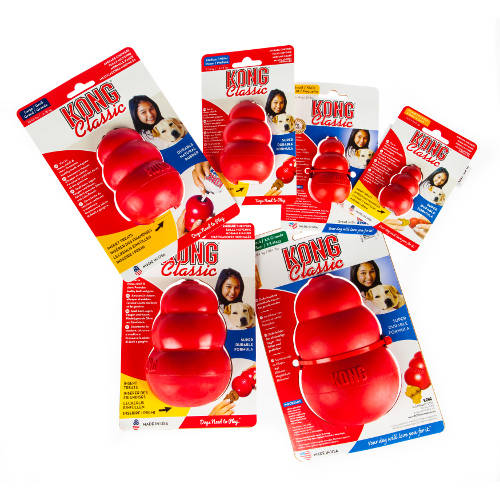 Kong Juguete para Perro Classic Rojo Talla S Ultra Duradero para Masticar y Jugar Kong Juguete para Perro Classic Rojo Talla S Ultra Duradero para Masticar y Jugar