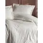 Juego de Cama 220x240 cm + 2 Fundas de Almohada 60x60 cm 100% Algodón Satén Crudo