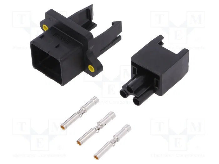 HARTING Conector industrial rectangular hembra de 2 pines HARTING Conector industrial rectangular hembra de 2 pines