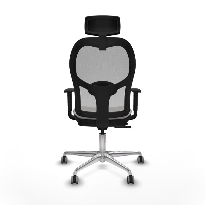 PIQUERAS Y CRESPO Silla de oficina Jorquera con mecanismo Sincro/Traslack Blanco y Gris