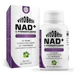 Vitobest NAD + Pterostilbene 60 vegacápsulas