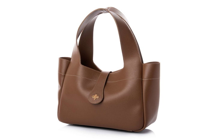 Lucky Bees Mink Bolso de Hombro de Visón en Cuero de Polivinilo para Mujer, 32x12x21 cm Lucky Bees Mink Bolso de Hombro de Visón en Cuero de Polivinilo para Mujer, 32x12x21 cm