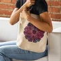 Cricut Infusible Ink Tote Blank, Bolso Grande de Poliéster para Mujer, Color Beige, Con Tirante para Hombro, Bolso Bandolera