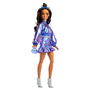 Mattel Barbie Muñeca Deluxe Metallic con Jersey Azul