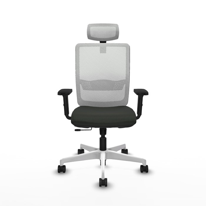 PIQUERAS Y CRESPO Silla de oficina Haches con mecanismo Sincro/Traslack, Negro y Blanco PIQUERAS Y CRESPO Silla de oficina Haches con mecanismo Sincro/Traslack, Negro y Blanco