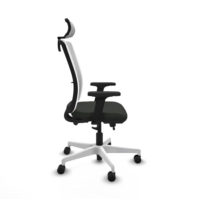 PIQUERAS Y CRESPO Silla de oficina Haches con mecanismo Sincro/Traslack, Negro y Blanco PIQUERAS Y CRESPO Silla de oficina Haches con mecanismo Sincro/Traslack, Negro y Blanco