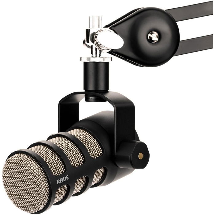 RODE Podmic Micrófono Dinámico para Podcasting con Filtro Antipop y Construcción Metálica