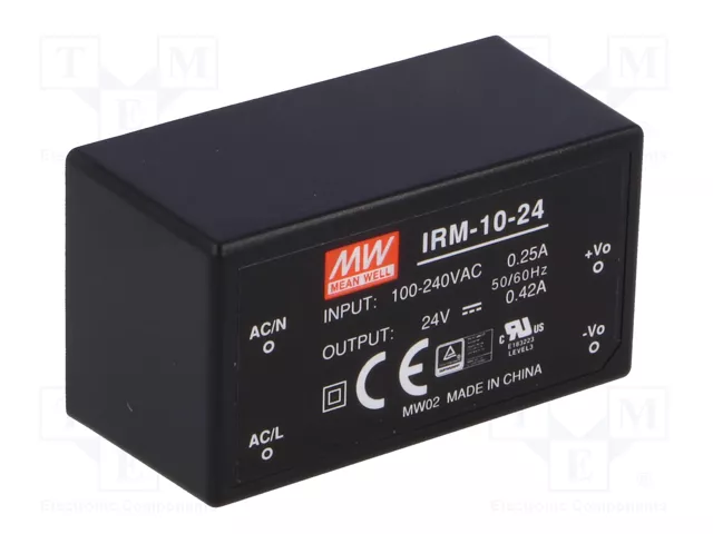 MEAN WELL IRM-10-24 Convertidor AC/DC 10,08W 24V DC