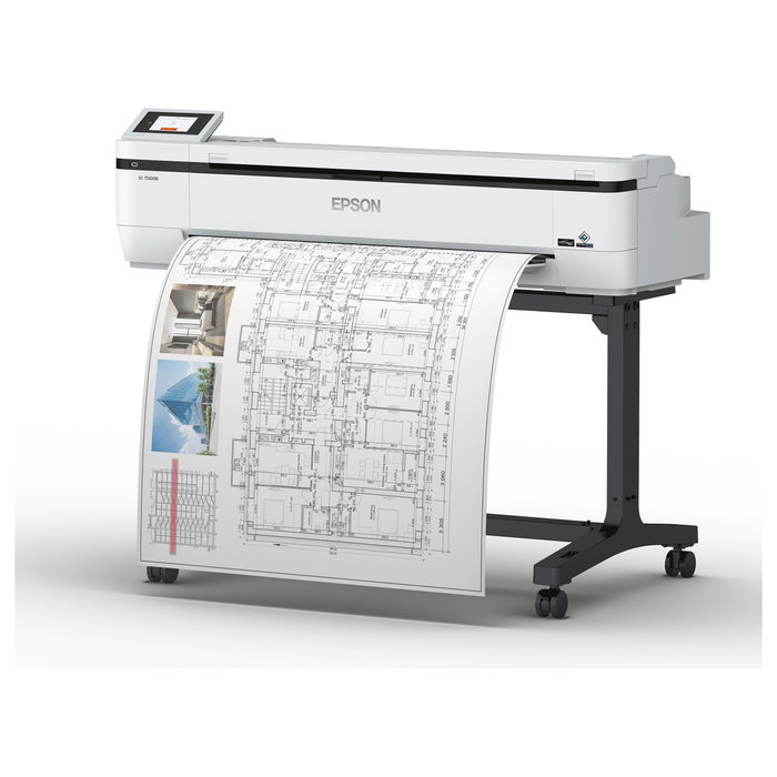 Epson SureColor SC-T5100M - Impresora multifuncional gran formato a color inyección de tinta 36 pulgadas (91.4 cm) WiFi Gigabit LAN USB 2.0 para rollos A0, Resolución 2400x1200 DPI