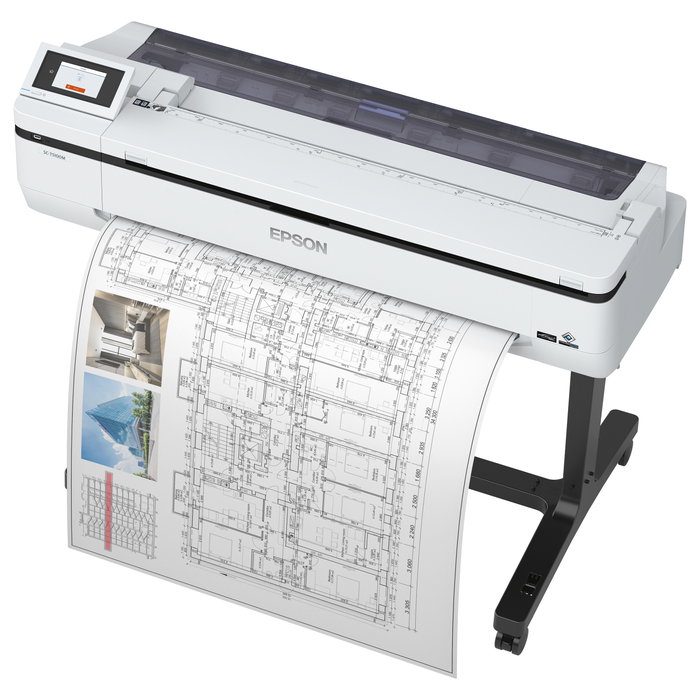 Epson SureColor SC-T5100M - Impresora multifuncional gran formato a color inyección de tinta 36 pulgadas (91.4 cm) WiFi Gigabit LAN USB 2.0 para rollos A0, Resolución 2400x1200 DPI