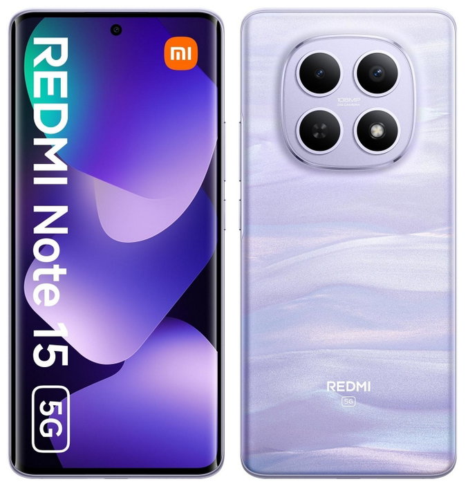 Xiaomi Redmi Note 15 5G 6/128GB Purple Smartphone Android 6.77" Amoled 108MP Xiaomi Redmi Note 15 5G 6/128GB Purple Smartphone Android 6.77" Amoled 108MP