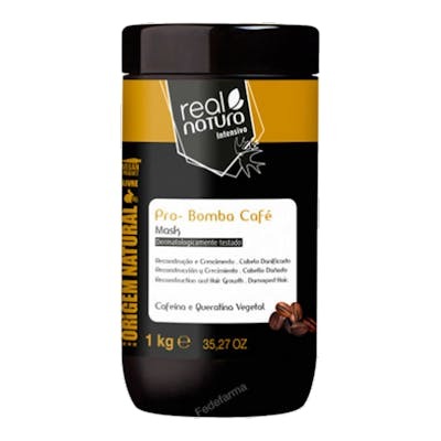 Real Natura Mascarilla Sem Sal Pro-Reparación Bomba Café 1kg Real Natura Mascarilla Sem Sal Pro-Reparación Bomba Café 1kg