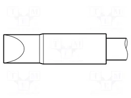 JBC TOOLS Punta de soldadura tipo destornillador Heavy Duty 7,5x1,7mm