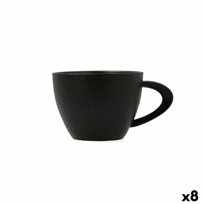 Bidasoa Taza Porcelana Fosil Negro 22 cL (8 Unidades) تقدısına
