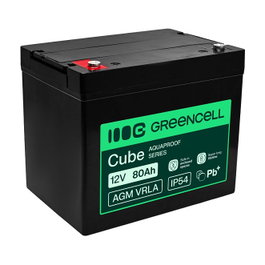 Green Cell AGM12V80AH-H Batería de 12V 80Ah