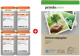 Prindo PRSCCLI581XL MCVP Classic Pack de Tinta Negro, Cian, Magenta y Amarillo