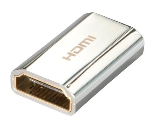 Lindy 41509 Adaptador HDMI hembra a hembra de metal con contactos chapados en oro