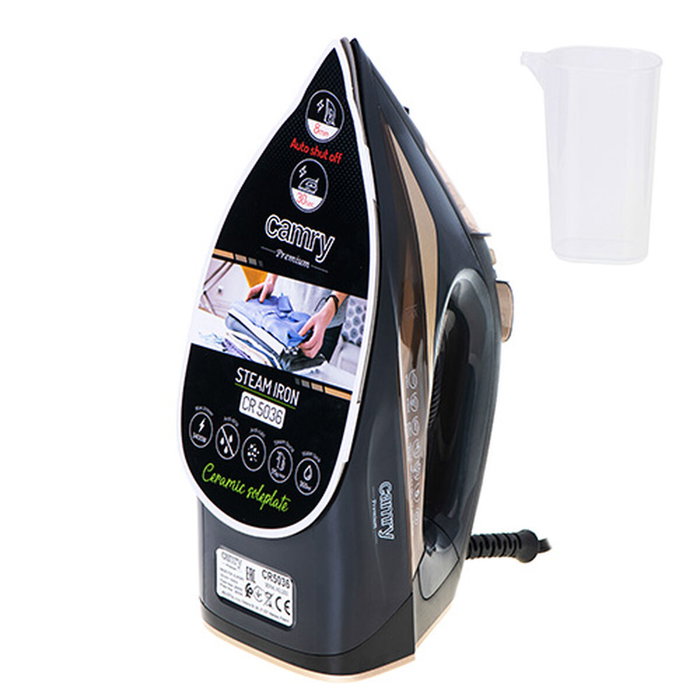 ADLER Plancha de vapor Adler 3400W vertical con vapor 95g/min y 360ml