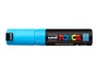 POSCA Marcador PC-8K No Permanente Punta Biselada 8.0 mm Azul Claro