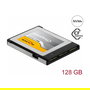DeLOCK Tarjeta de Memoria CFexpress 128 GB 54065, 1450 MB/s Lectura, 450 MB/s Escritura, TLC, PCIe Gen3, Negro/Plata