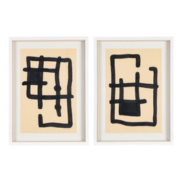 Cuadro Pintura Abstracto 2/M 50 X 70 cm (Set de 2)