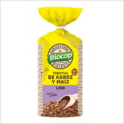 BIOCOP Tortitas De Arroz, Maíz Y Lino 200Gr Bio - Sin Gluten, De Agricultura Ecológica, Snack Saludable BIOCOP Tortitas De Arroz, Maíz Y Lino 200Gr Bio - Sin Gluten, De Agricultura Ecológica, Snack Saludable