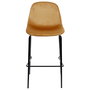 Home Deco Factory Taburete Bar Mostaza Giulia Lounge Terciopelo Metal Contrachapado h.100,4 cm
