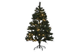 DKD Home Decor Árbol de Navidad Alpina Verde 93 x 150 x 93 cm con 384 ramas y base de metal