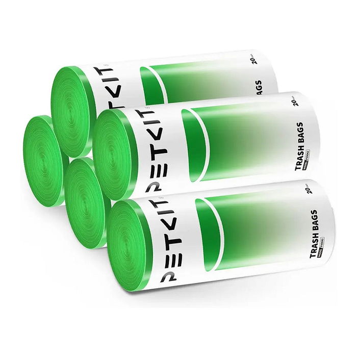 Petkit T4-2 T5 WasteBag, Bolsas de Residuos para Caja de Arena Pura Max, Pura Max 2, Purobot Max Pro, Acero, CE Petkit T4-2 T5 WasteBag, Bolsas de Residuos para Caja de Arena Pura Max, Pura Max 2, Purobot Max Pro, Acero, CE