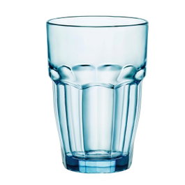 Bormioli Rocco Vaso Alto Rock Bar Azul 37cl, Pack de 6
