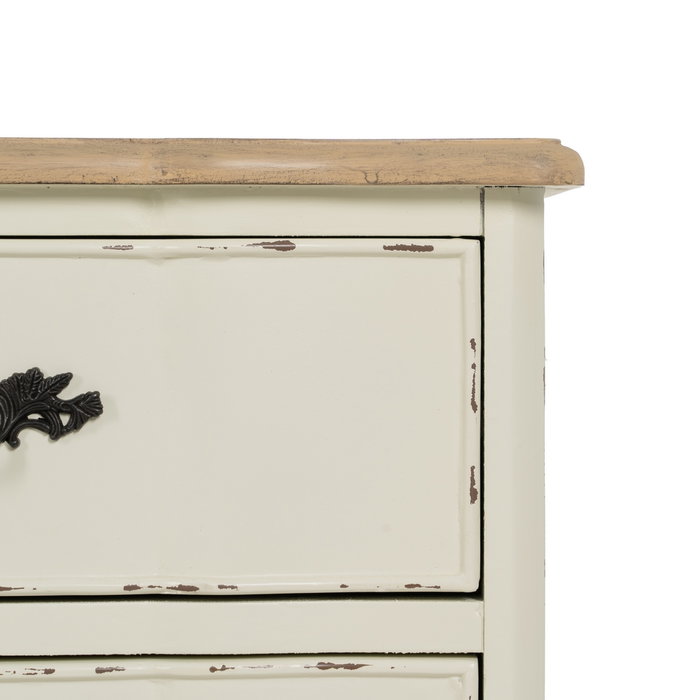 Mesita Natural-Crema Madera 50 X 40 X 60 cm