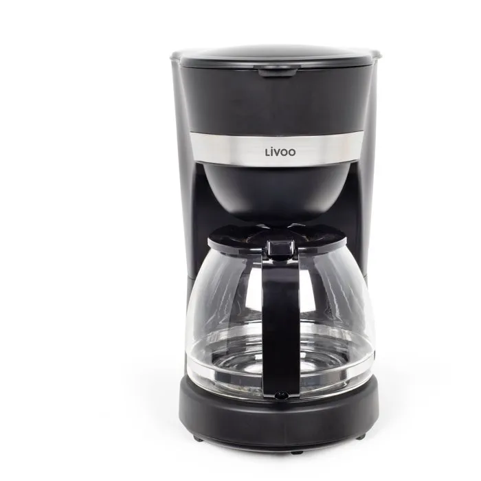 Livoo Cafetera eléctrica DOD200N, 750 W, 1,25 L, Negra Livoo Cafetera eléctrica DOD200N, 750 W, 1,25 L, Negra