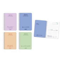 Ingraf Agenda Escolar 2025-2026 4º 2 Días por Página Tapa Cartón 333357 15x21cm 4 Idiomas