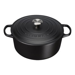 Le Creuset Braiser Redondo Signature 28 cm Negro - Utensilio de Cocina Esmaltado