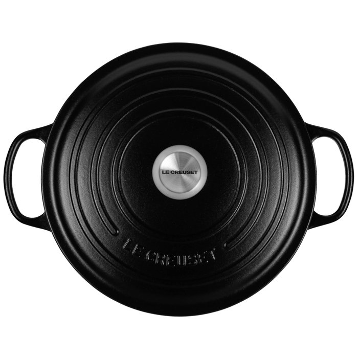 Le Creuset Signature Fuente para asar redonda 28 cm negro