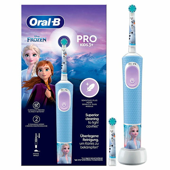 Oral-B Pro Kids Frozen Cepillo de Dientes Eléctrico con 1 Recambio