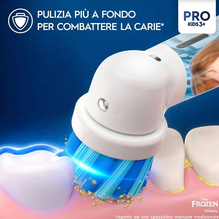 Oral-B Pro Kids Frozen Cepillo de Dientes Eléctrico con 1 Recambio